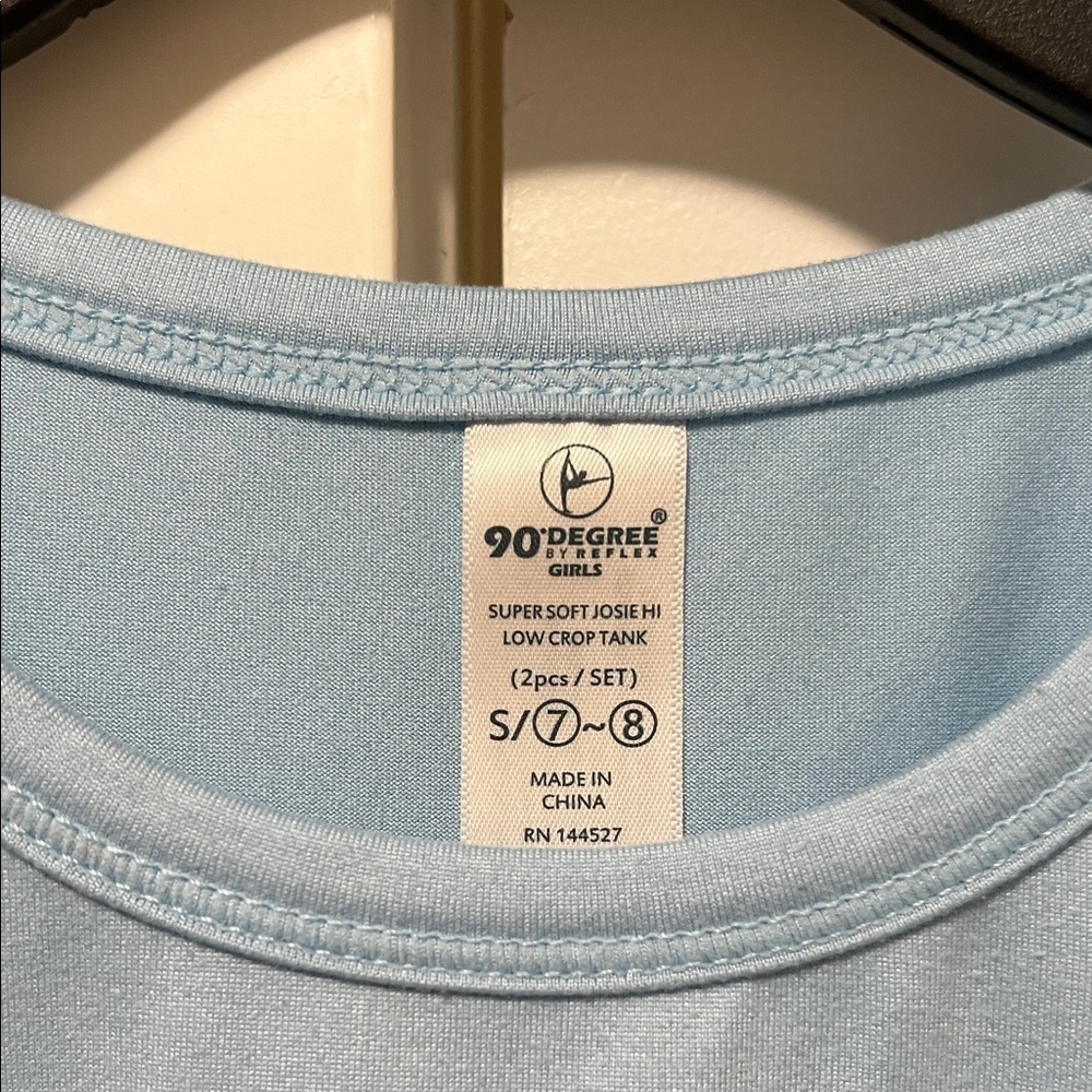 90 Degree By Reflex Light Blue Tank Top - Picture 2 of 2